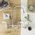 Rangemaster Belfast Traditional Bridge Dual Lever Kitchen Sink Mixer Tap - Chrome