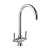 Rangemaster Cruciform Dual Lever Kitchen Sink Mixer Tap - Chrome
