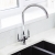 Rangemaster Cruciform Filter Dual Lever Kitchen Sink Mixer Tap - Chrome