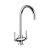 Rangemaster Cruciform Filter Dual Lever Kitchen Sink Mixer Tap - Chrome