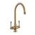 Rangemaster Estuary Dual Lever Kitchen Sink Mixer Tap - Brushed Brass