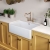 Rangemaster Farmhouse 1.0 Bowl Ceramic Kitchen Sink with Waste Kit 795mm L x 460mm W - White