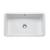 Rangemaster Farmhouse 1.0 Bowl Ceramic Kitchen Sink with Waste Kit 795mm L x 460mm W - White