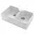 Rangemaster Farmhouse 2.0 Bowl Ceramic Kitchen Sink with Waste Kit 795mm L x 491mm W - White