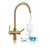 Rangemaster Geo Intense 4 in 1 Kitchen Sink Tap and Boiler - Brushed Brass