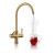 Rangemaster Geo Intense 4 in 1 Kitchen Sink Tap and Boiler - Brushed Brass