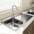 Rangemaster Glendale 1.0 Bowl Inset Kitchen Sink with Waste Kit 950mm L x 508mm W - Stainless Steel