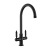 Rangemaster Hemlock Dual Lever Kitchen Sink Mixer Tap - Black | Thumbnail Image