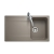 Rangemaster Loa 1.0 Bowl Inset Kitchen Sink with Waste Kit 860mm L x 500mm W - Pebble