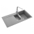 Rangemaster Mayon 1.5 Bowl Inset Kitchen Sink with Waste Kit 1000mm L x 500mm W - Dove Grey | Thumbnail Image