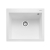 Rangemaster Oridian 1.0 Bowl Inset Kitchen Sink with Waste Kit 570mm L x 500mm W - Arctic White