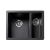 Rangemaster Paragon Igneous Granite 1.5 Bowl Undermount Kitchen Sink 550mm x 430mm