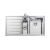 Rangemaster Rockford 1.5 Bowl Inset Kitchen Sink 985mm x 508mm