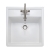 Rangemaster 1.0 Bowl Butler Fireclay Kitchen Sink with Waste Kit 597mm L x 630mm W - White