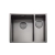 Rangemaster Spectra 1.5 Bowl Kitchen Sink RH & Waste Kit 555mm L x 440mm W - Graphite | Thumbnail Image