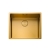 Rangemaster Spectra 1.0 Bowl Kitchen Sink with Waste Kit 540mm L x 440mm W - Gold
