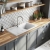 Rangemaster Tenby 1.0 Bowl Inset Ceramic Kitchen Sink with Waste Kit 850mm L x 500mm W - White