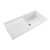 Rangemaster Topaz 1.0 Bowl Inset Granite Kitchen Sink with Waste Kit 860mm L x 510 W - Arctic White