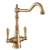 Rangemaster Waverley Dual Lever Kitchen Sink Mixer Tap - Antique Brass