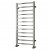 Reina Arden Square Tube Heated Towel Rail 500mm H x 500mm W Brushed Stainless Steel