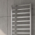 Reina Arden Square Tube Heated Towel Rail 1000mm H x 500mm W Brushed Stainless Steel