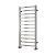 Reina Arden Square Tube Heated Towel Rail 1000mm H x 500mm W Polished Stainless Steel