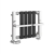 Reina Ashen Designer Radiator Towel Rail 400mm H x 490mm W - Black | Thumbnail Image
