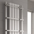 Reina Ashen Designer Radiator Towel Rail 1000mm H x 490mm W - White | Thumbnail Image