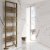 Reina Bolca Designer Heated Towel Rail 870mm H x 485mm W Bronze Satin