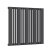 Reina Bonera Designer Horizontal Radiator 550mm H x 588mm W Anthracite