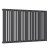 Reina Bonera Designer Horizontal Radiator 550mm H x 852mm W Anthracite
