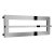 Reina Breno Designer Heated Towel Rail 350mm H x 720mm W Chrome