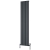 Reina Caldaro Single Vertical Aluminium Radiator 1800mm H x 370mm W - Anthracite | Thumbnail Image