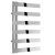 Reina Capelli Heated Towel Rail 800mm H x 500mm W Polished Stainless Steel