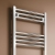 Reina Capo Curved Heated Towel Rail 1200mm H x 400mm W Chrome