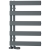 Reina Carpena Flat Panel Heated Towel Rail 710mm H x 500mm W - Anthracite | Thumbnail Image