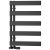 Reina Carpena Flat Panel Heated Towel Rail 710mm H x 500mm W - Black | Thumbnail Image