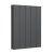Reina Casina Double Horizontal Aluminium Radiator 600mm H x 470mm W Anthracite