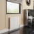 Reina Casina Double Horizontal Aluminium Radiator 600mm H x 660mm W White
