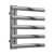 Reina Cavo Designer Heated Towel Rail 530mm H x 500mm W Brushed Stainless Steel