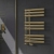Reina Chisa Designer Heated Towel Rail 820mm H x 500mm W Brushed Brass | Thumbnail Image
