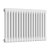 Reina Colona 2 Column Horizontal Radiator 500mm H x 785mm W - White