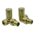 Reina Crova Corner Radiator Valves Pair - Brushed Brass