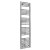 Reina Diva Curved Heated Towel Rail 1800mm H x 450mm W Chrome