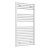 Reina Diva Straight Heated Towel Rail 1200mm H x 600mm W White