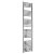Reina Diva Straight Heated Towel Rail 1800mm H x 450mm W Chrome