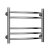 Reina Eos Curved Heated Towel Rail 430mm H x 500mm W Polished Stainless Steel
