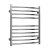 Reina Eos Curved Heated Towel Rail 720mm H x 600mm W Polished Stainless Steel