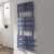 Reina Fermo Flat Panel Heated Towel Rail 1550mm H x 480mm W Blue Satin