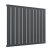 Reina Flat Anthracite Horizontal Designer Radiator